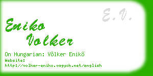 eniko volker business card