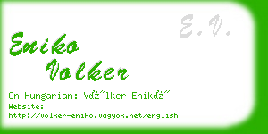 eniko volker business card